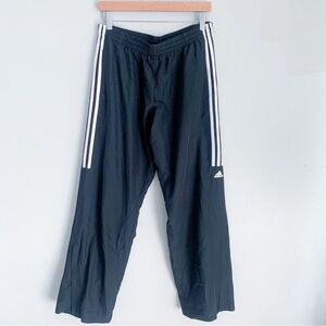 Adidas Y2K men’s wide leg baggy windbreak pant black white size medium